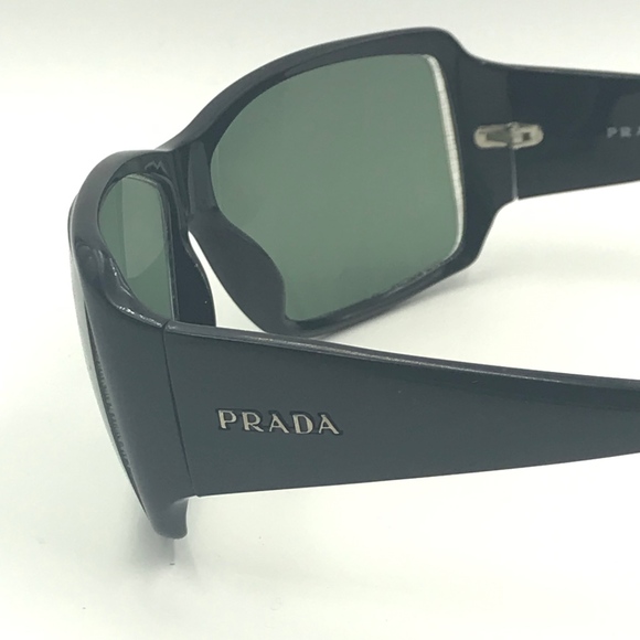 PRADA OVERSIZED SPR 09G RECTANGLE BLACK SUNGLASSES main image 4